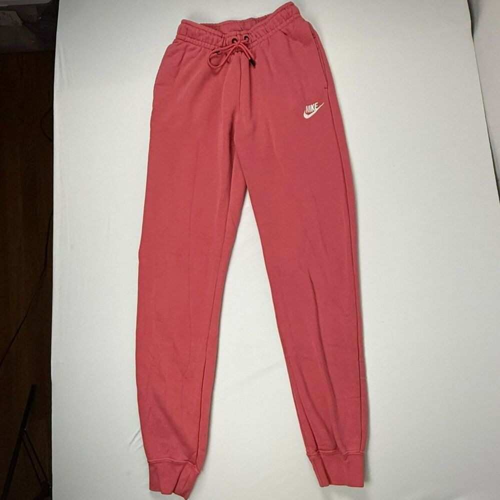 NIKE Women's Coral Pink Fleece Jogger Sweatpants - XS